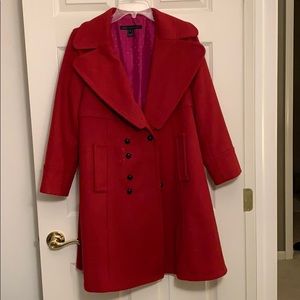 Marc Jacobs Red Wool Coat